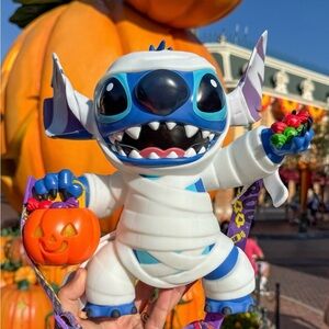 Disney Parks Stitch Mummy Halloween Popcorn Bucket